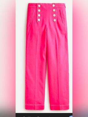 JCrew Peyton sailor pant in stretch linen